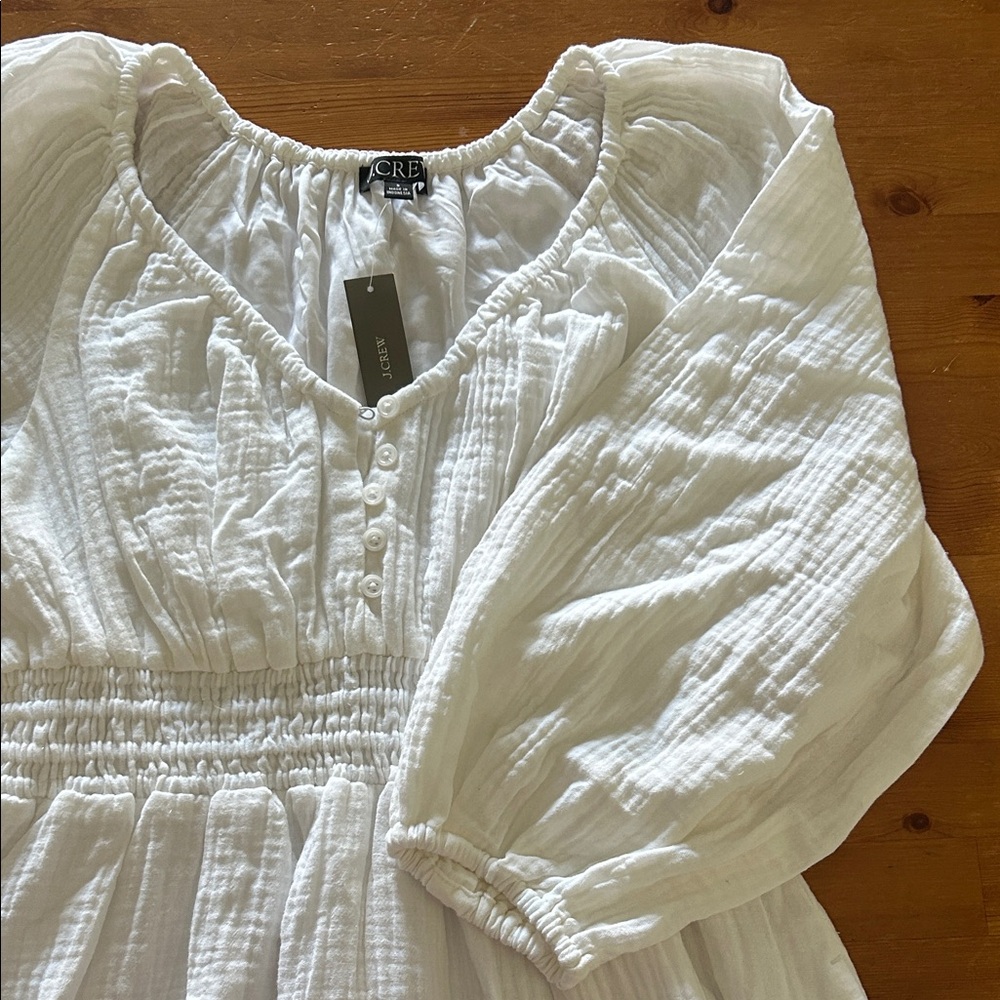 White Long Sleeve Maxi Dress